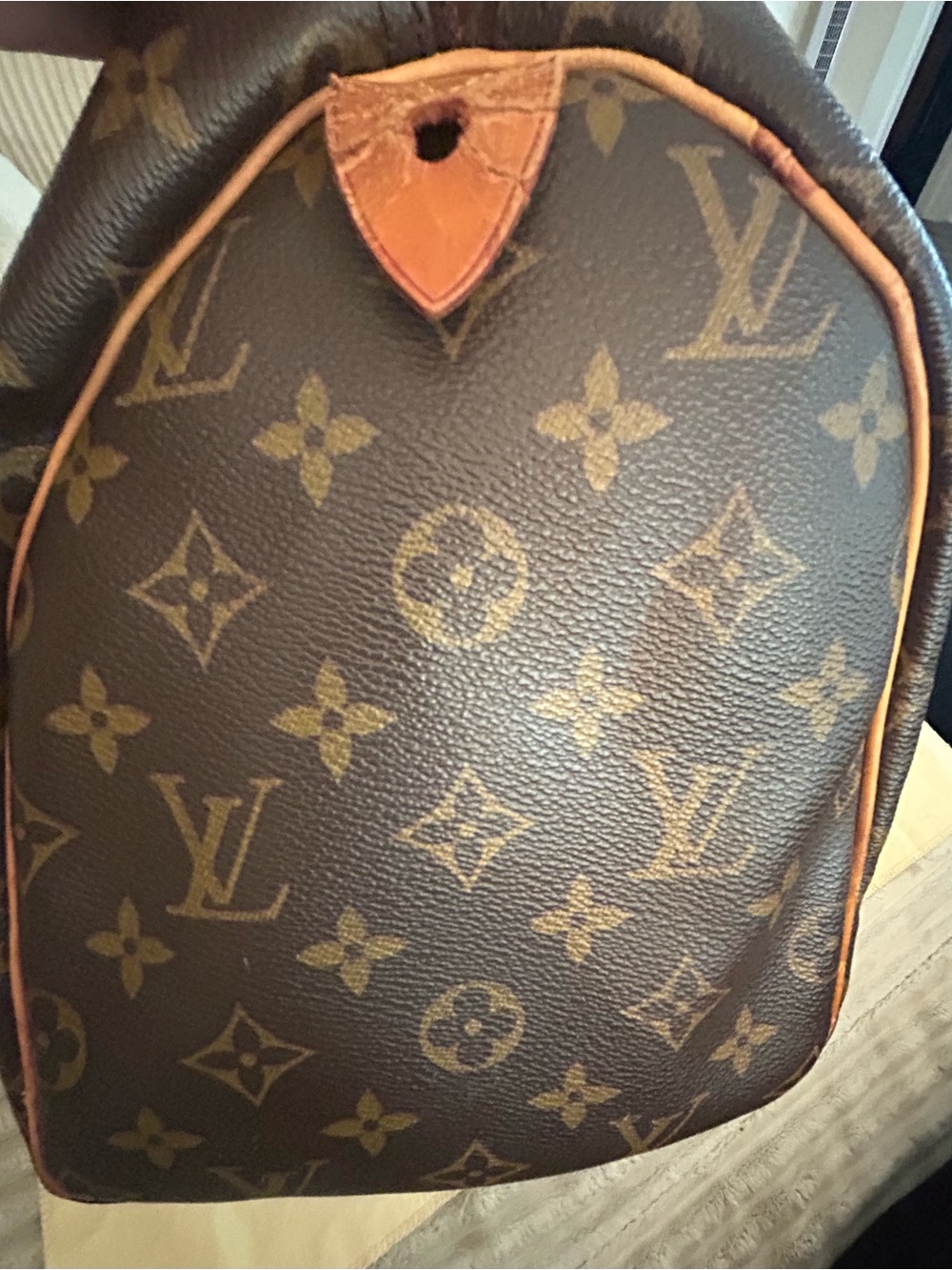 Louis Vuitton Monogram Leather Pull Tab - Brown - Picture 3 of 13